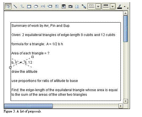 Text Box:  
Figure 3. A list of proposals.
