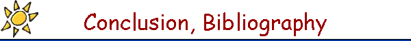 Conclusion, Bibliography