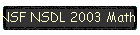 NSF NSDL 2003 Math Forum