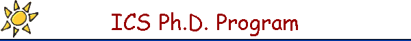 ICS Ph.D. Program